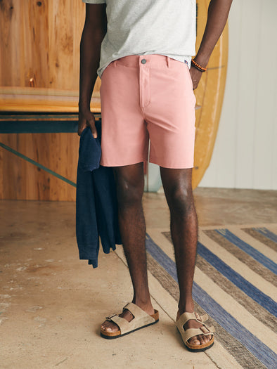 Faherty Belt Loop All Day Shorts (7") in Faded Flag