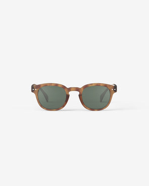 Izipizi C Frame Sunglasses in Havane Green Lenses