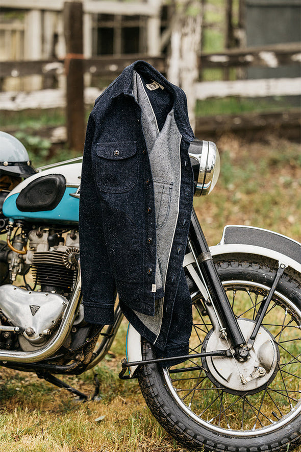 Hiroshi Kato Anvil Old Nep Selvedge Denim Jacket in Rinse
