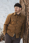 Hiroshi Kato Anvi Jacket in Camel Melton Wool