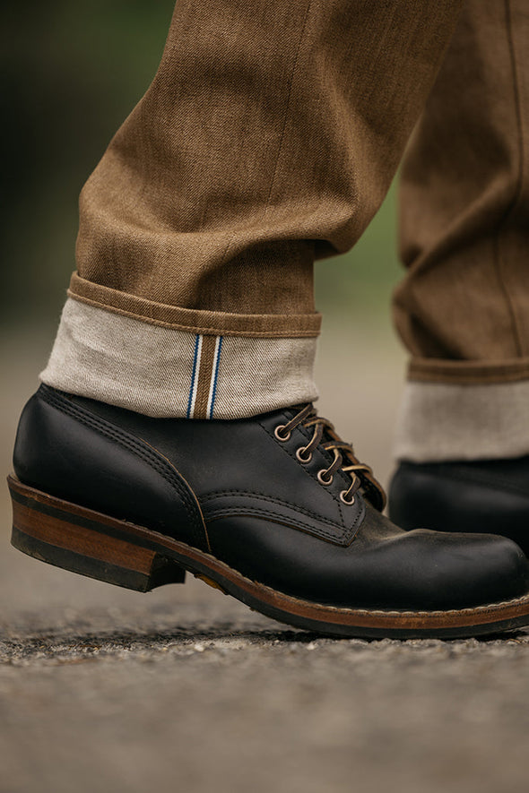 Hiroshi Kato Hammer Straight in Copper Raw 10.5 oz. Selvedge Jean