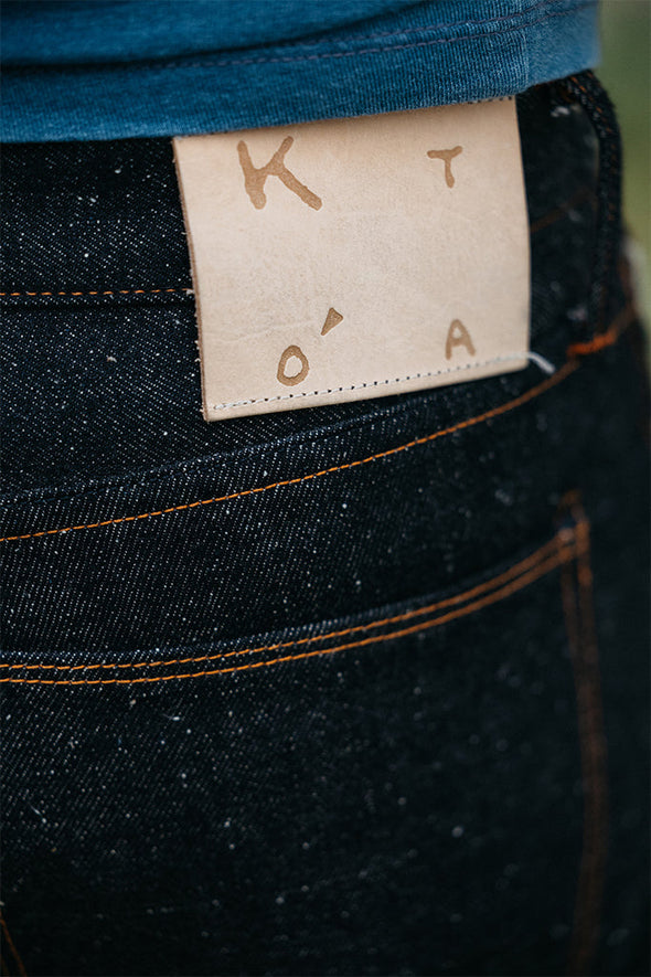 Hiroshi Kato Hammer Straight in 13.5 oz. Raw Selvedge in Old Nep Indigo