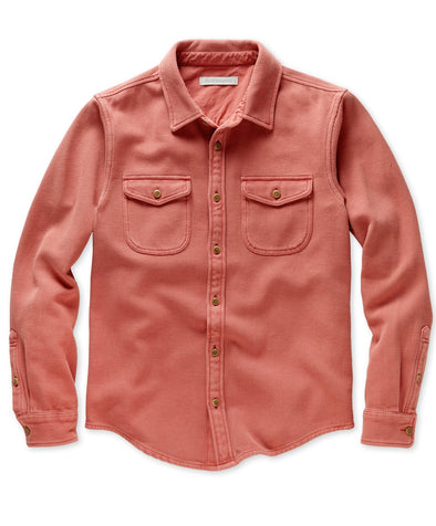 Outerknown Chroma Blanket LS Shirt in Mineral Red