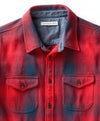 Outerknown Blanket Shirt in Safety Red Overlook Plaid