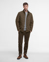 Barbour Shoveler Quilted Jacket in Dark Olive