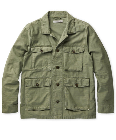 Outerknown Utilitarian Chore Coat in Olive Drab
