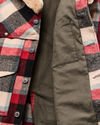 Filson Lined Wool Packer Coat in Red/Cream/Blue Plaid