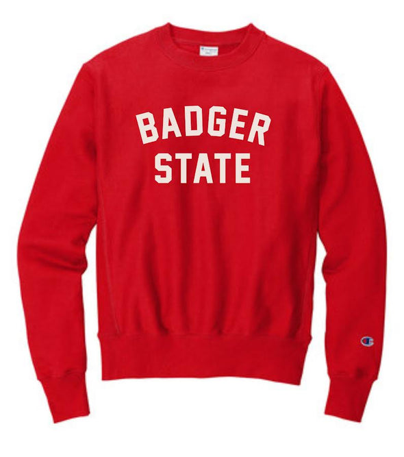 Journeyman Co. Badger State Sweatshirt in Red