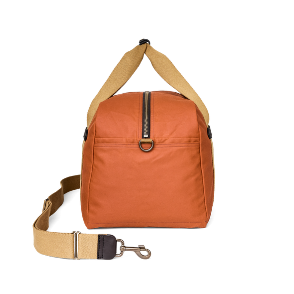Filson Medium Tin Cloth Duffle Bag in Rust