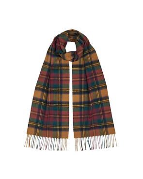 Barbour New Check Tartan Scarf in Harvest Gold