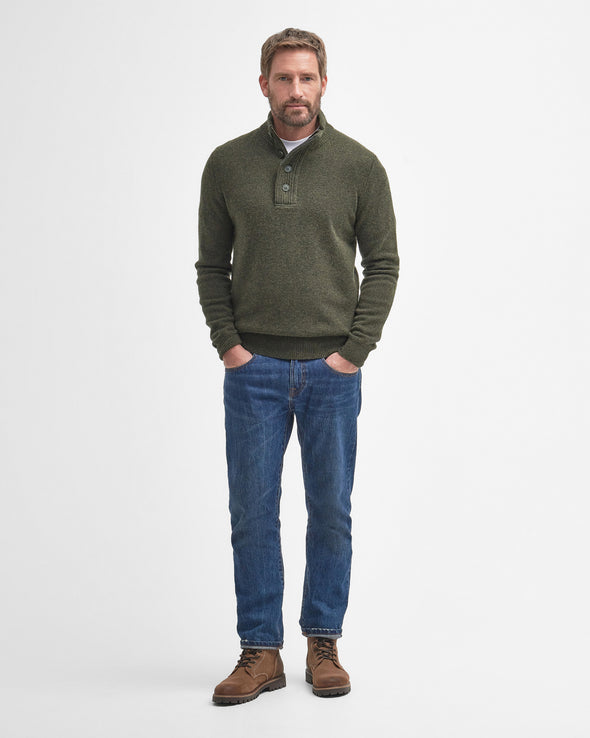 Barbour Essential Patch Half-zip in Seawead