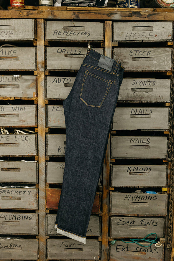 Hiroshi Kato Hammer Indigo Raw 17.5 oz. Mammoth Selvedge Jean