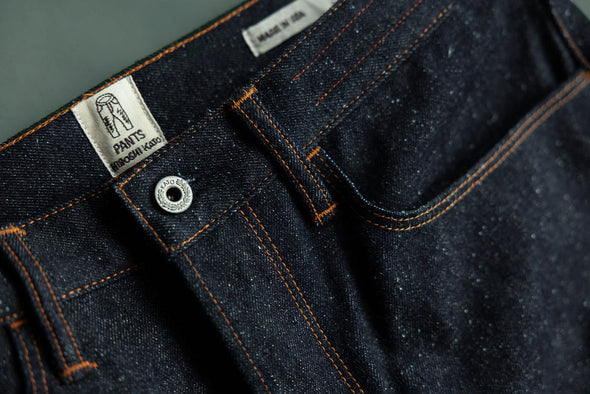 Hiroshi Kato Hammer Straight in 13.5 oz. Raw Selvedge in Old Nep Indigo