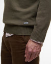 Barbour Kelson Half-Zip Jumper in Olive