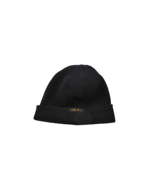 Dehen 1920 Wool Knit Watch Cap in Black