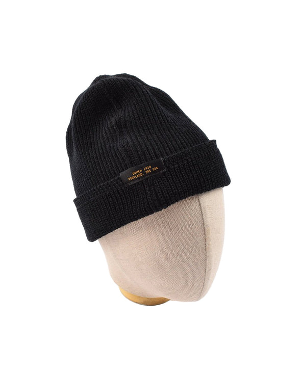 Dehen 1920 Wool Knit Watch Cap in Black