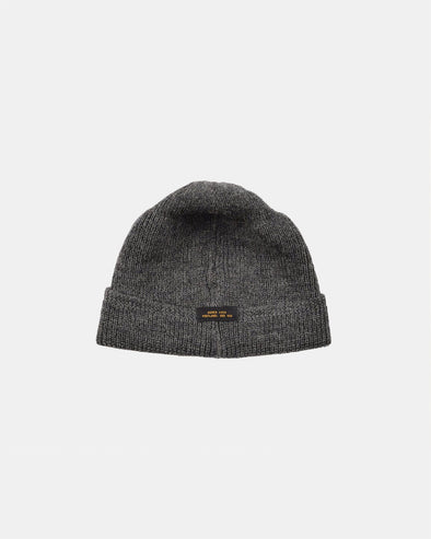 Dehen 1920 Wool Knit Watch Cap in Charcoal