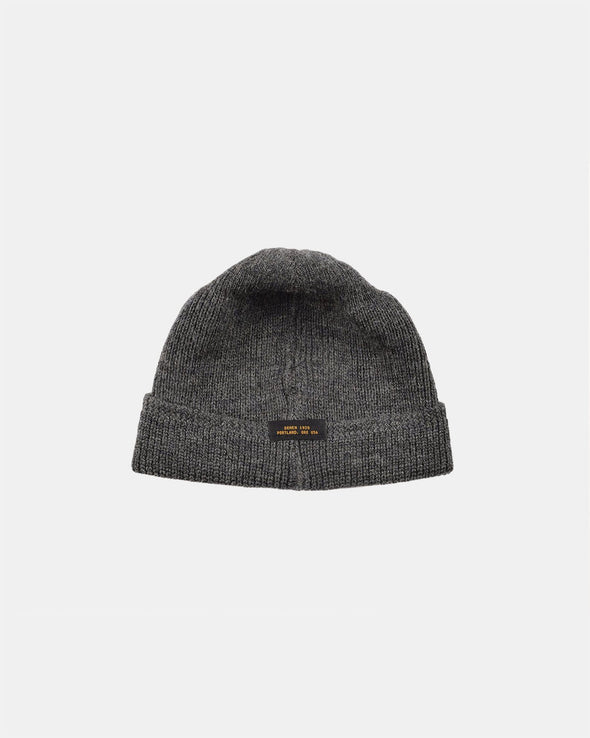 Dehen 1920 Wool Knit Watch Cap in Charcoal