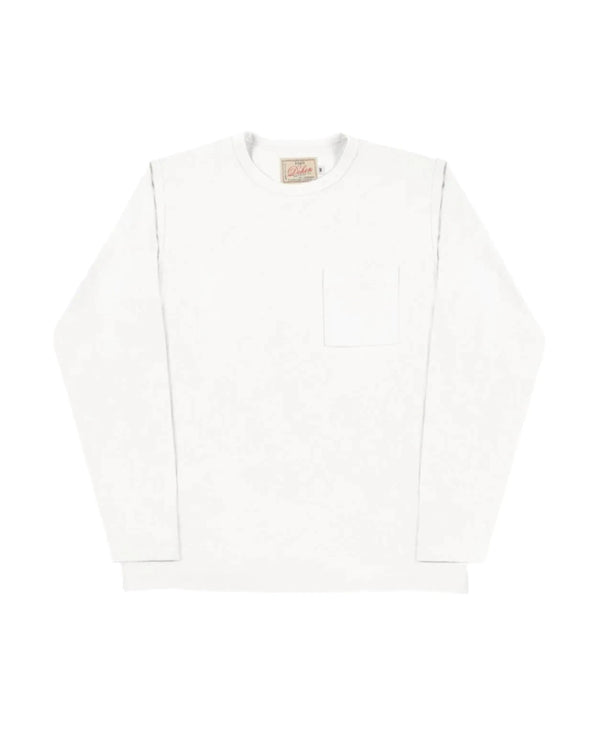 Dehen 1920 Heavy Duty Long Sleeve Tee in White