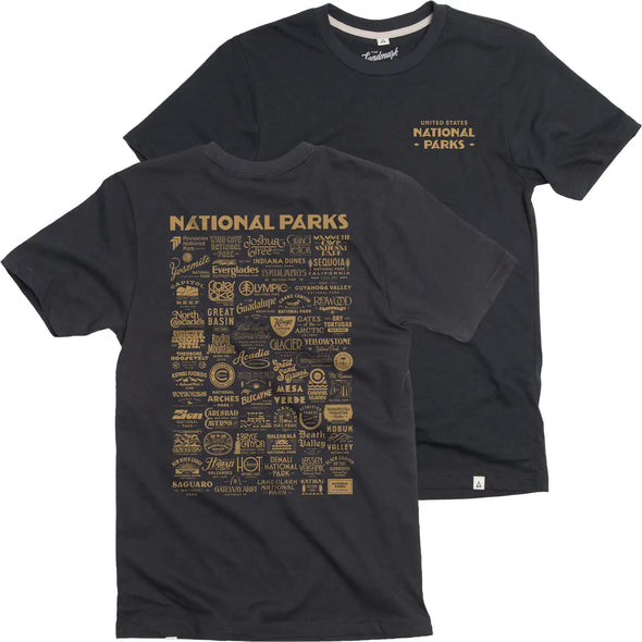 Landmark Project National Parks Type Tee in Deep Navy