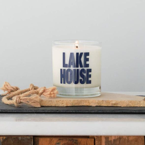 Lake House Soy Candle Cozy Cabin Scent