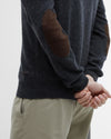 Barbour Essential Patch Crew in Charcoal