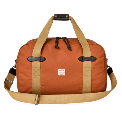 Filson Medium Tin Cloth Duffle Bag in Rust