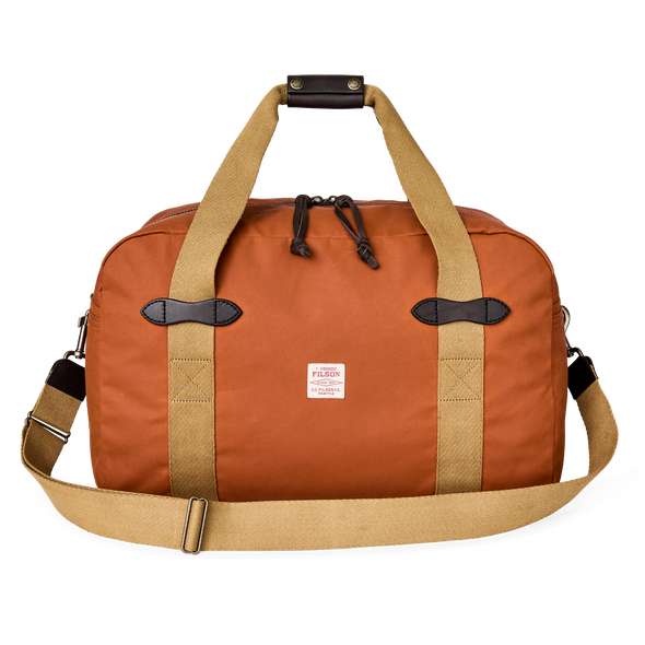 Filson Medium Tin Cloth Duffle Bag in Rust
