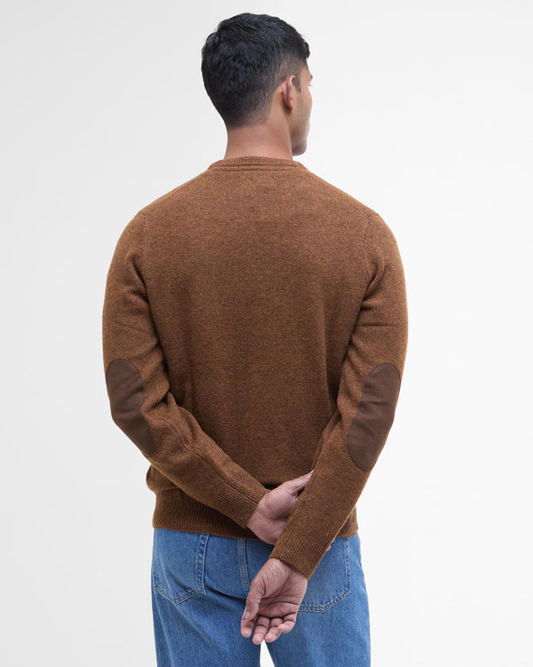 Barbour Essential Patch Crew Sweater in Bracken