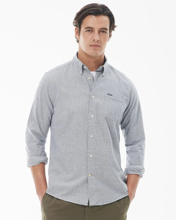 Barbour Turner LS Shirt in Navy