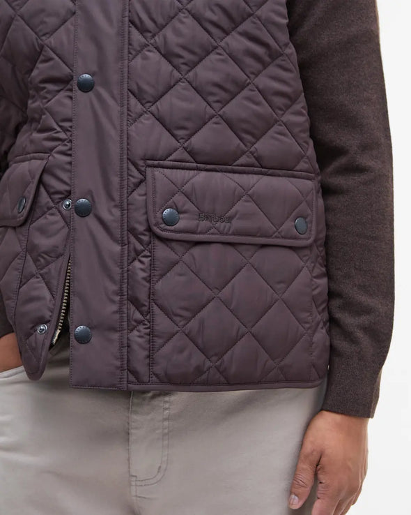 Barbour Lowerdale Vest in Black Oak