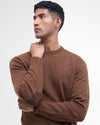 Barbour Essential Patch Crew Sweater in Bracken