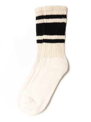 American Trench Mono Stripe Socks in Black
