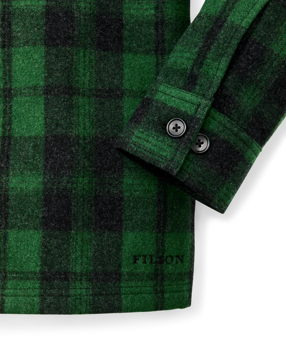 Filson Wool Jac-Shirt in Green/Black Plaid