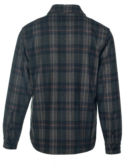 Schott N.Y.C. Plaid CPO Wool Shirt Jacket in Olive