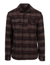 Schott N.Y.C. Plaid CPO Wool Shirt Jacket in Brown