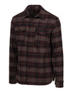 Schott N.Y.C. Plaid CPO Wool Shirt Jacket in Brown
