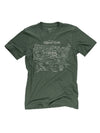 Landmark Project National Parks Map Tee in Conifer