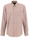 Barbour Henderson Thermo Weave Long-Sleeved Shirt in Fired Brick