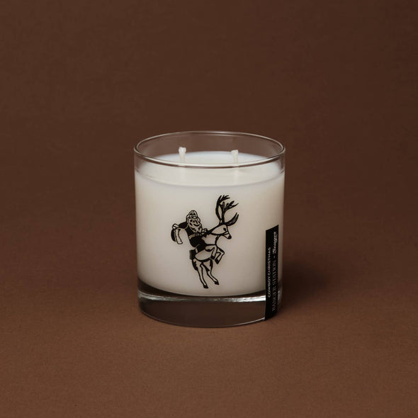 Ranger Station Cowboy Christmas Candle