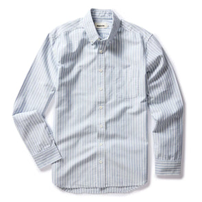 Taylor Stitch LS Oxford Shirt in Blue Sky Stripe