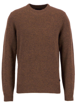 Barbour Essential Patch Crew Sweater in Bracken