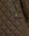 Barbour Shoveler Quilted Jacket in Dark Olive