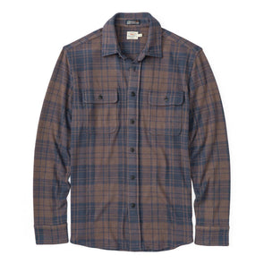 Faherty Legend Sweater Shirt in Blue Mountain Plaid
