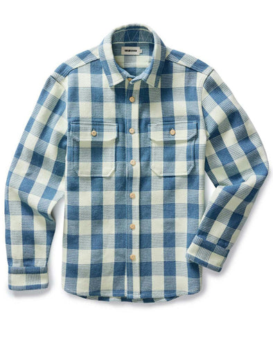 Taylor Stitch Division Shirt in Washed Indigo Check