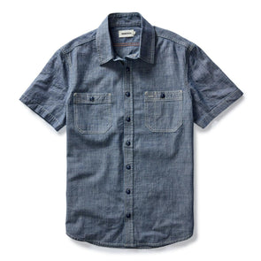 Taylor Stitch Utility SS Shirt in Indigo Selvedge Chambray