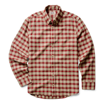 Taylor Stitch Jack in LS Shirt in Cardinal Plaid Flannel