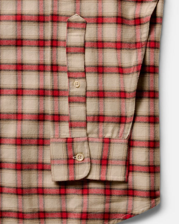 Taylor Stitch Jack in LS Shirt in Cardinal Plaid Flannel