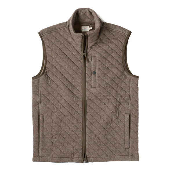 Faherty Epic Quilted Vest in Mountain Branch Heather