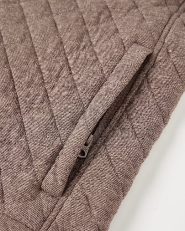 Faherty Epic Quilted Vest in Mountain Branch Heather